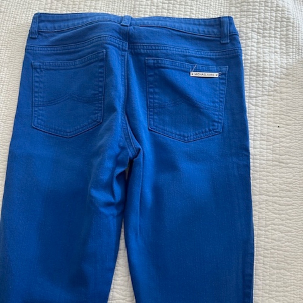 Women's Michael Koss Royal Blue denim pants size 6 - Picture 2 of 4